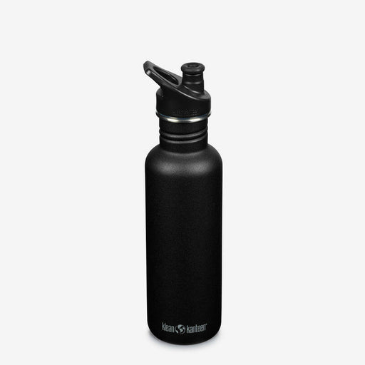 Klean Kanteen | 27oz Classic Water Bottle with Sport Cap, featuring a durable, chip-resistant finish for active lifestyles, ideal for everyday hydration.