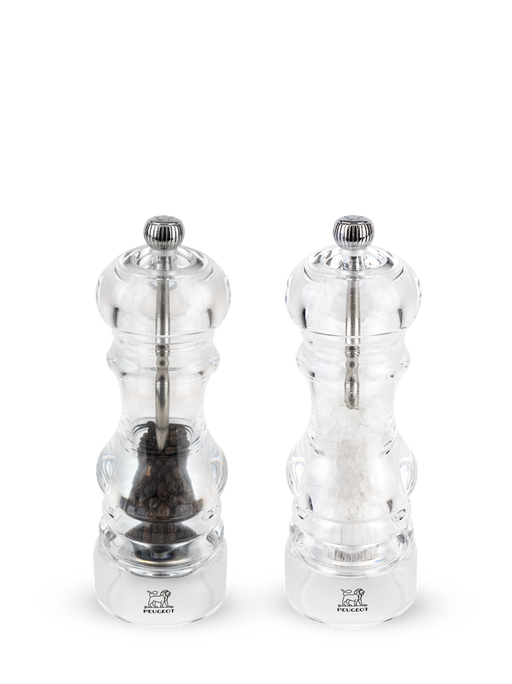 Peugeot | Nancy Acrylic Manual Salt + Pepper Mills.