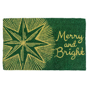 WILLIAMSBURG Merry & Bright Star Handwoven Doormat.