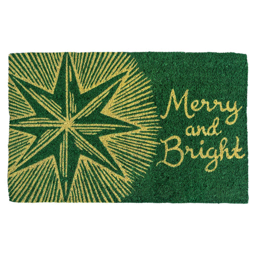 WILLIAMSBURG Merry & Bright Star Handwoven Doormat.
