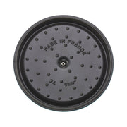 Staub | Round Cocottes - 9 qt - Lilac, a durable cast iron pot ideal for slow-cooking, features a self-basting lid for moist, flavorful dishes.