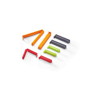 Twixit! Bag Clips - Set of 8, shown as practical, reusable tools for sealing food bags to maintain freshness and organization, ideal for kitchen and pantry use.