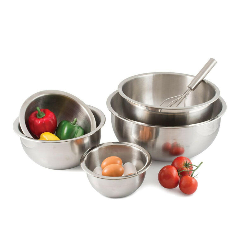 Harold Imports | Stainless Steel Mixing Bowls - 8 Quart, featuring a brushed finish and reinforced rim, ideal for versatile kitchen tasks at Athens Cooks.