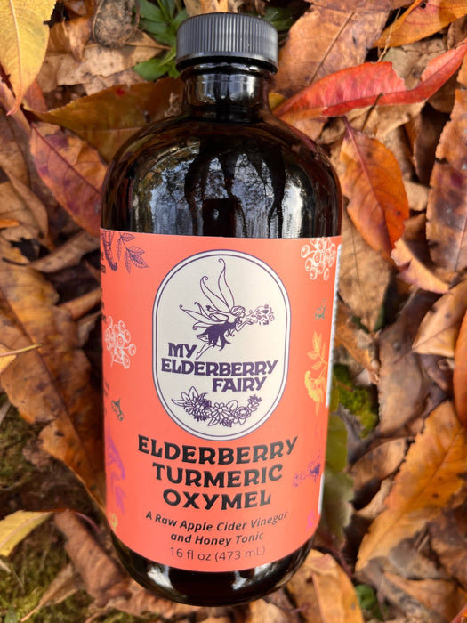 My Elderberry Fairy | Elderberry-Turmeric Oxymel