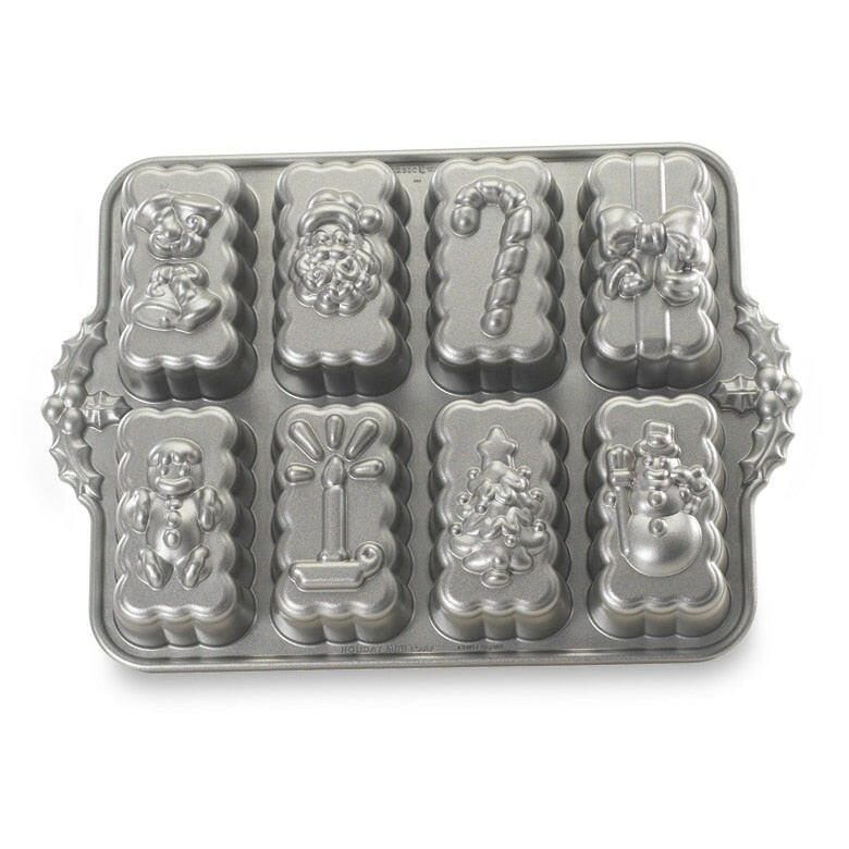 Nordic Ware Sweet Snowflakes Shortbread Pan, Silver