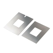 ThermoWorks | Billows Mounting Kits - Mounting Plate shown with detailed dimensions for Kamado style smokers, highlighting universal fit for enhanced smoker compatibility.