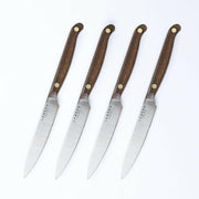 Lamson | 5" Vintage Fine Edge Walnut Steak Knives, Set of 4.