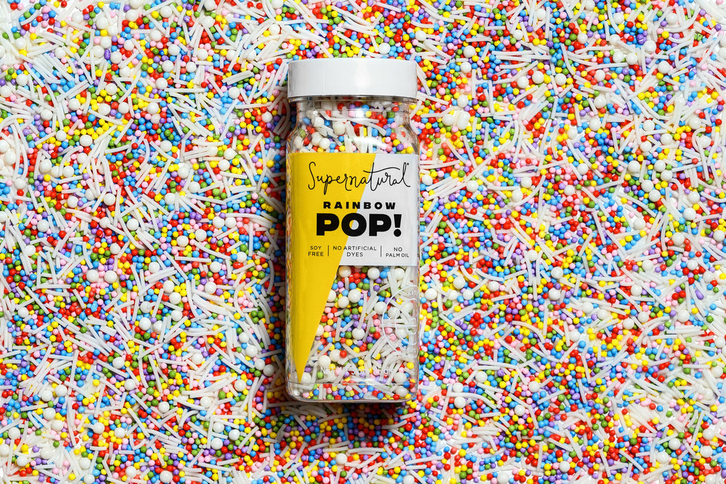 Supernatural | Dye-Free Rainbow Pop! Nonpareil Sprinkles