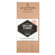 Wildwood Grilling | 5 Flavor Grilling Plank Sampler Pack - Medium, featuring a black diamond label with a fish logo on a wooden surface.