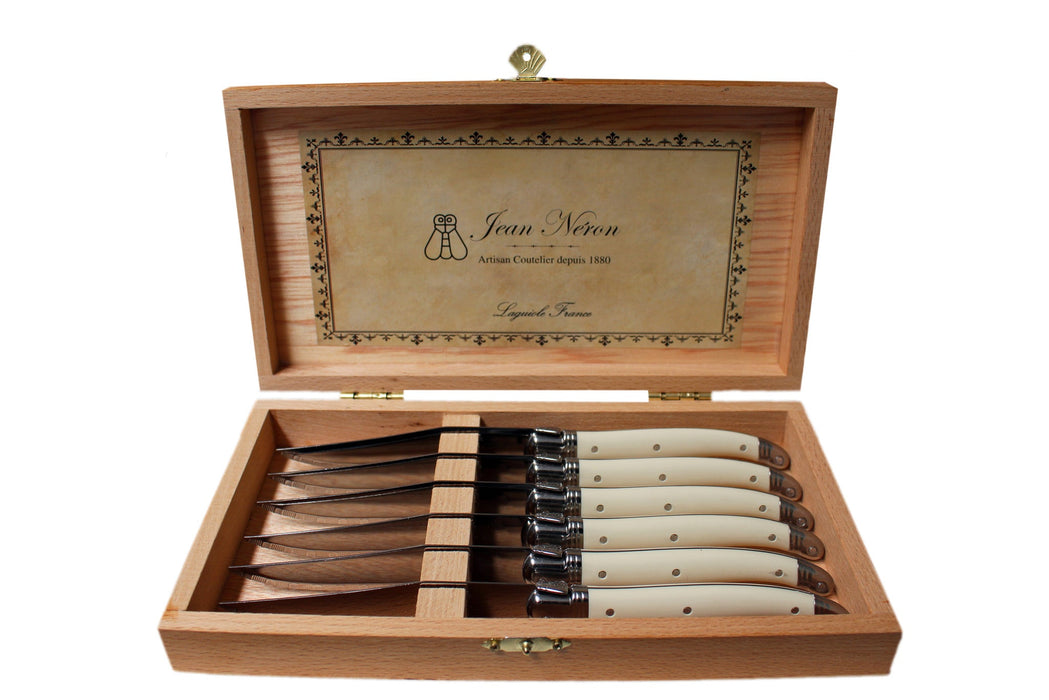 Laguiole | Ivory Knives in Presentation Box | Set of 6