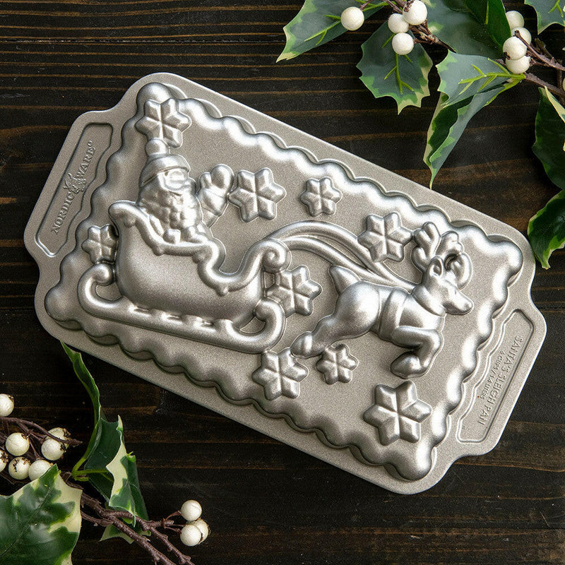 Nordic Ware | Santa's Sleigh Loaf Pan.