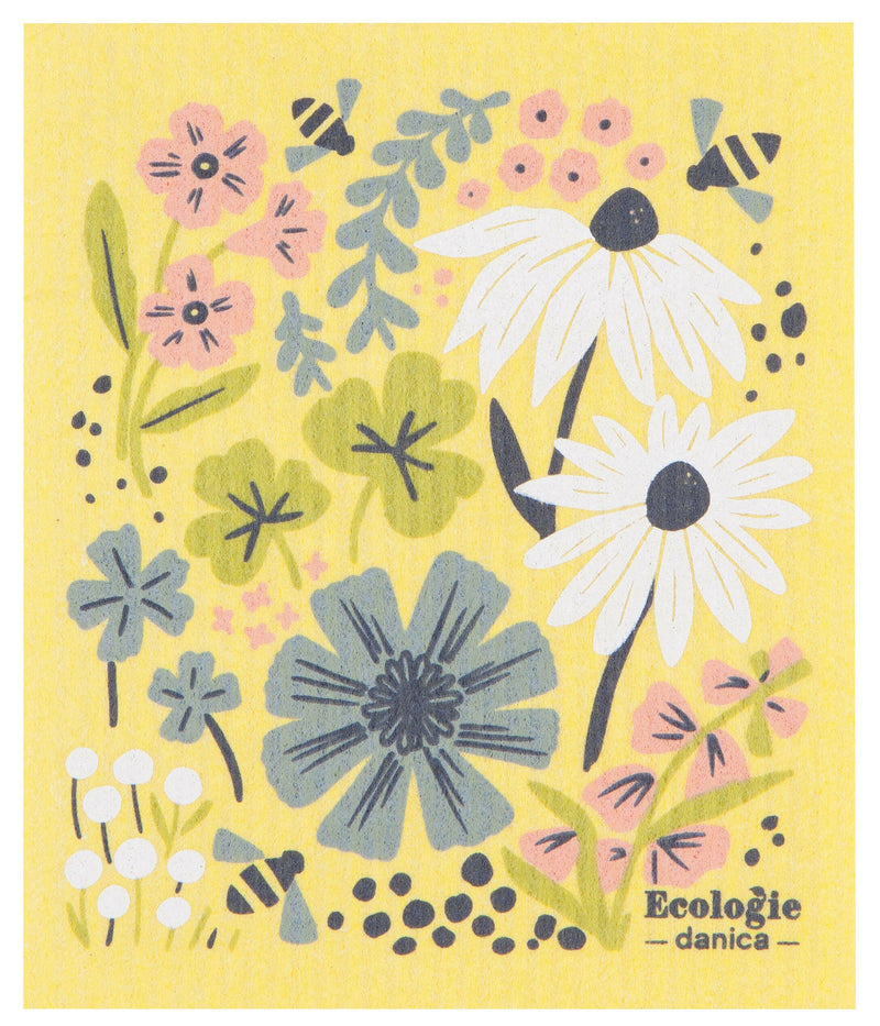 Ecologie | Bees And Blossoms Swedish Dishcloth.