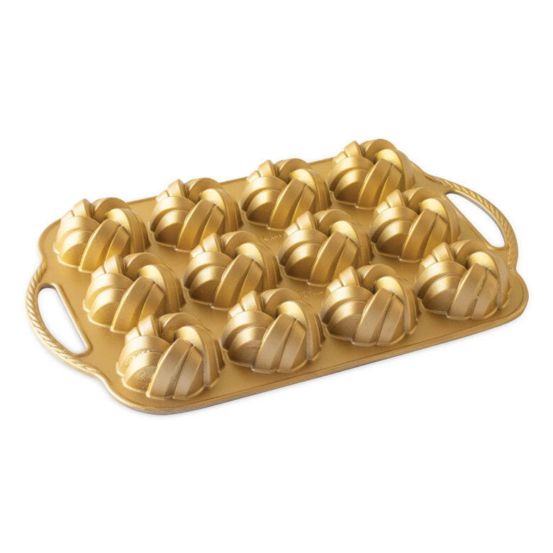 Nordic Ware | 75th Anniversary Mini Braided Bundt Pan.