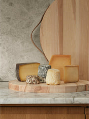 LSA International Ash Utility Board with Leather Handle, 18, crafted from ash wood, perfect for food prep and serving, featuring a sophisticated design with a sturdy leather handle.