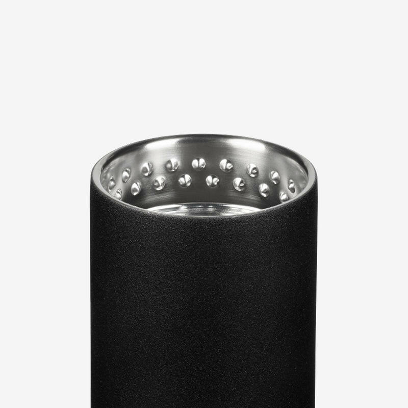 Klean Kanteen 20oz TKWide Insulated Water Bottle with Twist Cap, featuring a black, sleek design, ideal for versatile hydration needs.