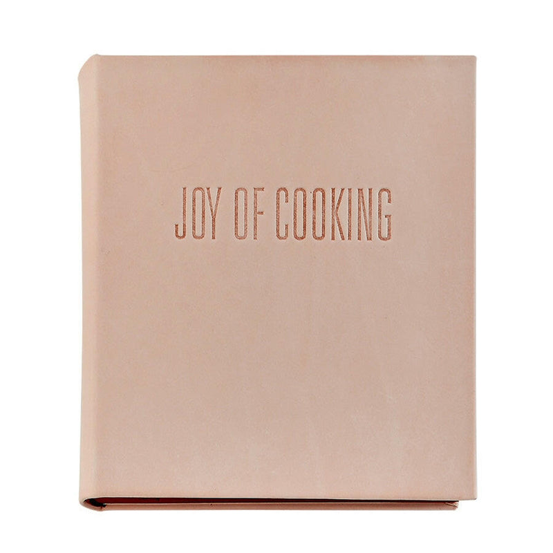 Graphic Image Inc. | Bonded Leather Books - Natural Vanchetta Leather, a leather-bound cookbook ideal for cooking enthusiasts, shown with gold stamping and durable construction.