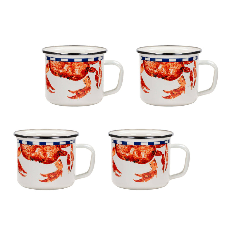 Crab House Grande Mugs Set of 4.