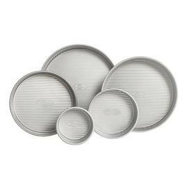 USA Pan | Cake Pans - 12 in Round, featuring FDA-approved Americoat® nonstick silicone, ridged texture for even baking—ideal for Athens Cooks’ culinary enthusiasts.