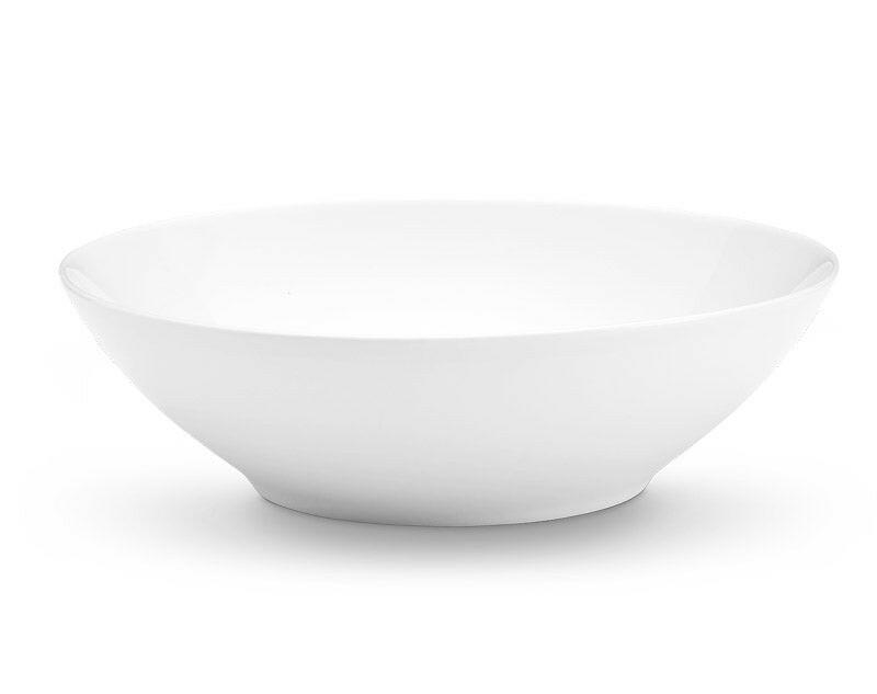 Pillivuyt Cecil Bowl Collection: Shallow Serving Bowl, 14.5 diameter x 3 height, 4.5 qt capacity. Perfect for family-style meals, handcrafted elegance.