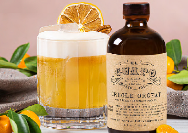 El Guapo | Craft Cocktail Syrups - Almond Orgeat, ideal for enhancing cocktails and mocktails with unique flavors, perfect for mixology enthusiasts at Athens Cooks.