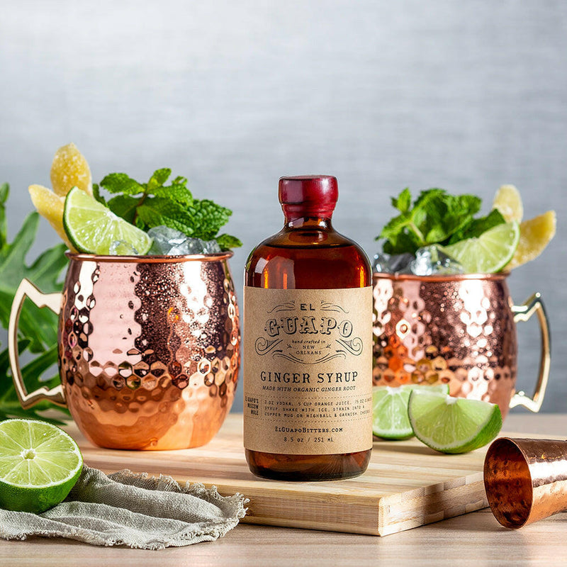 El Guapo | Craft Cocktail Syrups - Almond Orgeat bottle, perfect for enhancing cocktails or mocktails with a nutty, sophisticated flavor profile.