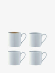 LSA International Dine Dinnerware Collection - Single Cereal Soup Bowl in modern coupe shape, crafted from high-quality vitrified white porcelain, perfect for stylish dining.