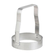 Harold Imports | Food Choppers - Plain Edge: Stainless steel chopper with serrated and plain edges, ideal for efficient food preparation like chopping vegetables and forming patties.