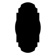 Hester & Cook's Black Frame Table Accent serves as a stylish place card, ideal for personalizing table settings at elegant occasions.