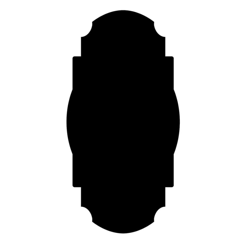 Hester & Cook's Black Frame Table Accent serves as a stylish place card, ideal for personalizing table settings at elegant occasions.