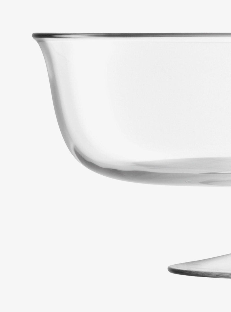 LSA International Serve Comports Dessert Comport, 12.25in wide by 5.5in high, featuring a flared shape and rounded stem for elegant dessert presentation.