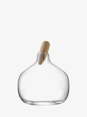LSA International Float Decanter with Oak Stopper, showcasing its elegant design; perfect for serving spirits, ideal for enhancing any home bar setup.