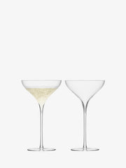LSA | Savoy Collection - Single Red Wine Glass, showcasing elegant mouth-blown design with deep V-shaped sparkle point, perfect for enhancing sparkling wine or cocktail presentations.