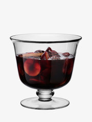 LSA International Serve Comport with flared design and thick stem, ideal for desserts or fruit, embodying classic craftsmanship and modern style. 12.25in W x 5.5in H.