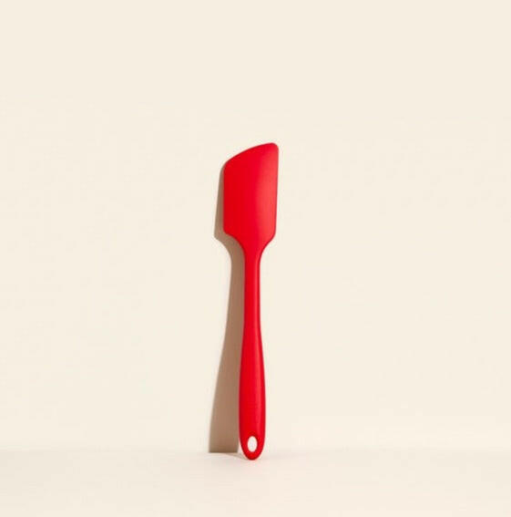 GIR | Ultimate Spatula - Navy, premium silicone kitchen utensil for versatile cooking, featuring a flexible, firm blade ideal for maneuvering various food types.
