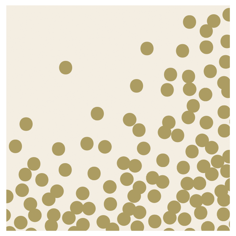 Hester & Cook | Gold Celebration Collection - Gold Confetti Runner featuring elegant foil accents, perfect for elevating festive table settings with sophistication and charm.