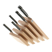 ZWILLING J.A. Henckels Italian Beechwood Magnetic Knife Block, upright design, expertly crafted to hold up to 10 knives, showcasing Italian craftsmanship and sustainability.