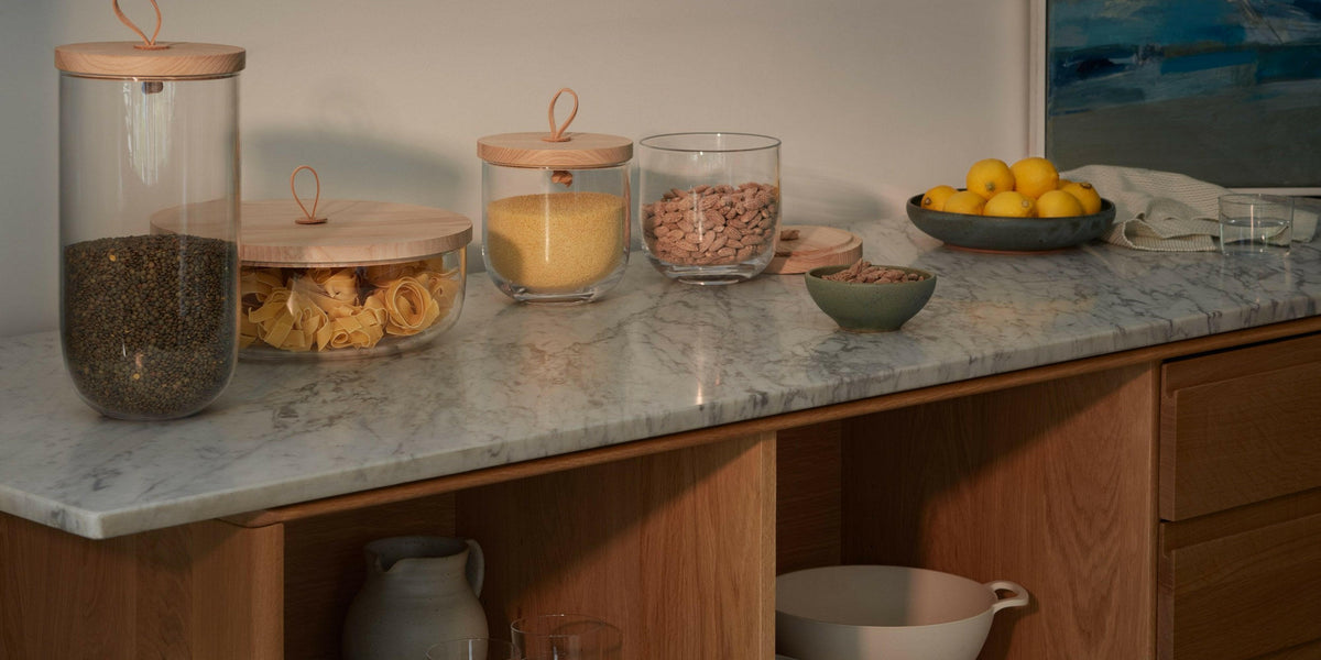 LSA International | Ivalo Containers with Ash Lid - 11.5H x 6W Inches ...