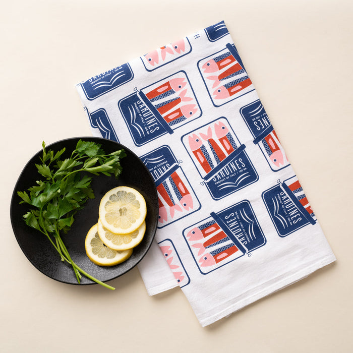Hazelmade | Sardines Tea Towel