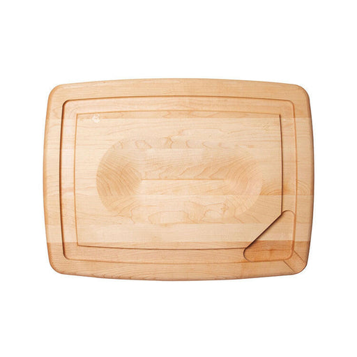 J.K. Adams Maple Reversible Pour Spout Carving Board, large size, featuring a well for easy carving and juice groove, ideal for versatile kitchen tasks.