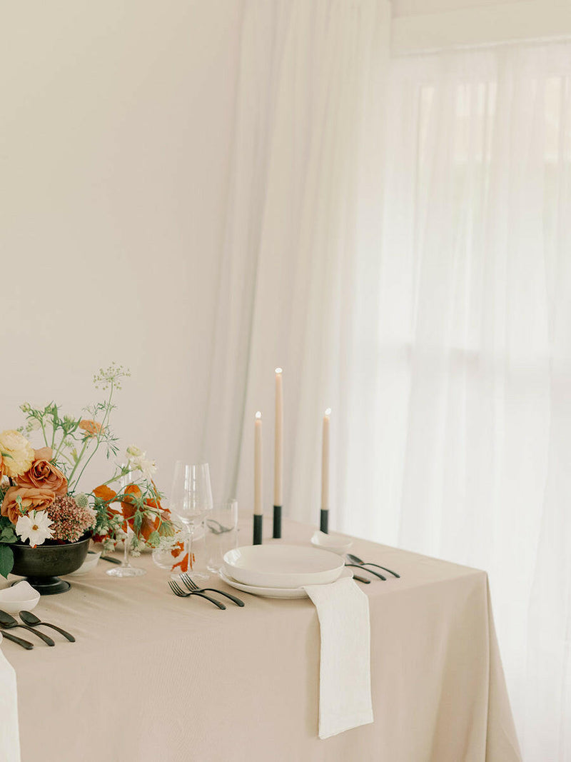 Mo&Co | 100% Beeswax Dipped 14 Tapers, handcrafted in Pacific Grove, California, showcasing elegant craftsmanship and sustainable materials for enriching celebrations and daily moments. Sold in pairs.