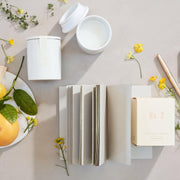 The Floral Society | Soy Wax Candle - No. 3 | Ginger + Rose, hand-poured in Massachusetts, shown in a minimal ceramic vessel, ideal for soothing living spaces.