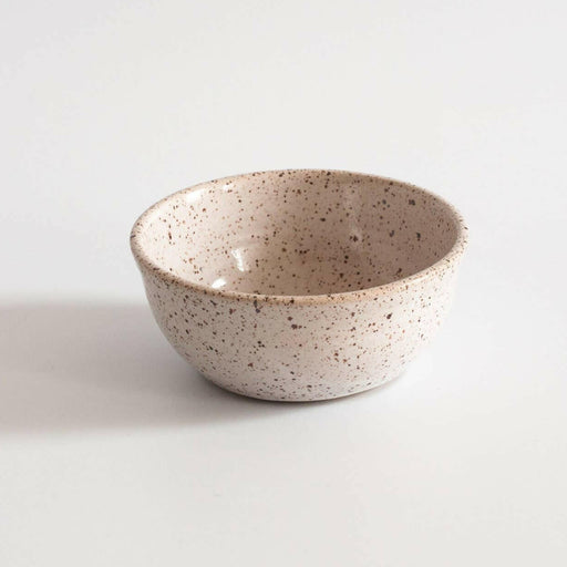 RachaelPots Salt + Sauce Bowl - Yellow: Hand-thrown stoneware bowl, ideal for kitchen prep. Microwave and dishwasher safe, dimensions 4.25W x 1.75H.