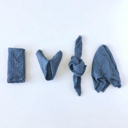 Borrowed BLU | Organic Cotton Napkins Set of 6 - Mixed Pastel, showcasing a soft, knitted texture, embodying elegance and function, ideal for enhancing any dining setting.