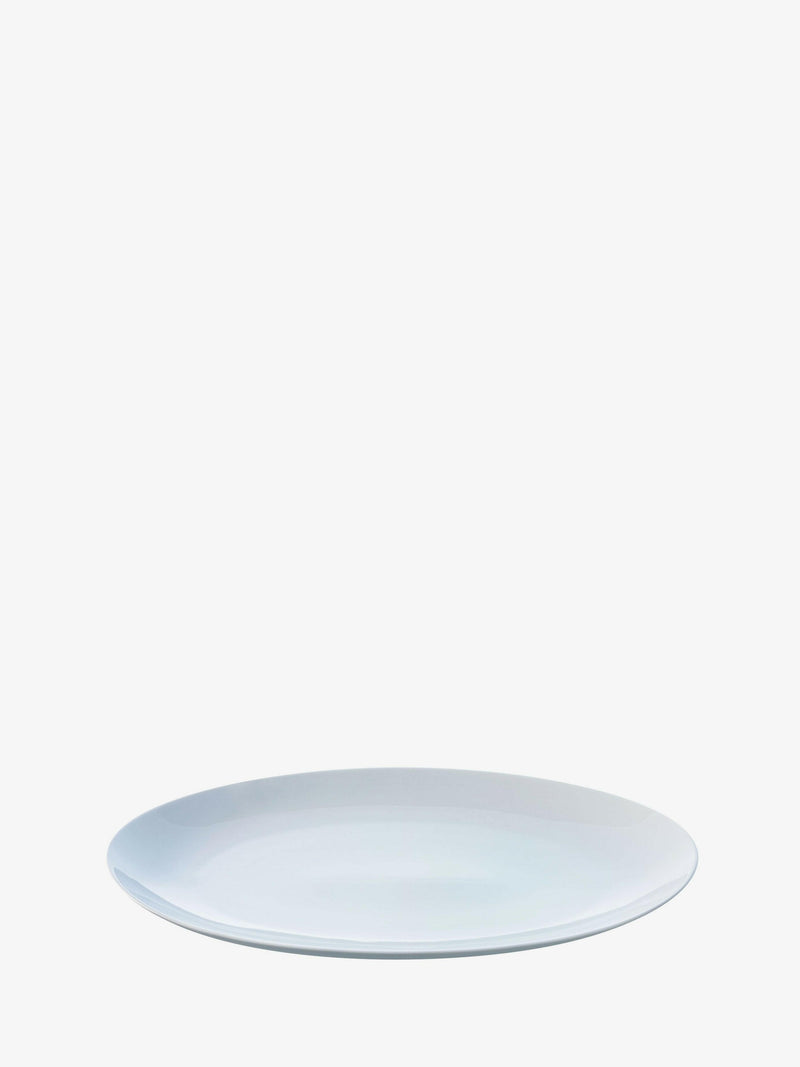 LSA International Dine Oval Platter, 16.5 porcelain serving platter with low curved walls, ideal for salads, meats, or fruits, perfect for elegant dining at Athens Cooks.