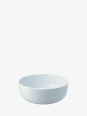 LSA International | Dine Dinnerware Collection - Single cereal soup bowl in modern coupe shape, crafted from high-quality vitrified white porcelain, ideal for everyday or special occasions.