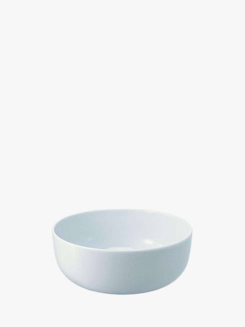 LSA International | Dine Dinnerware Collection - Single cereal soup bowl in modern coupe shape, crafted from high-quality vitrified white porcelain, ideal for everyday or special occasions.