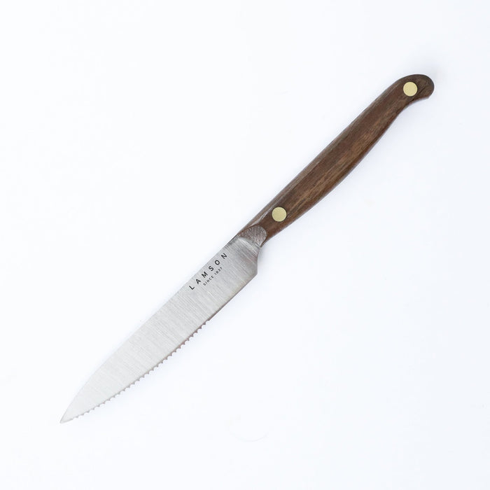 Lamson | 5" Vintage Fine Edge Walnut Steak Knives, Set of 4