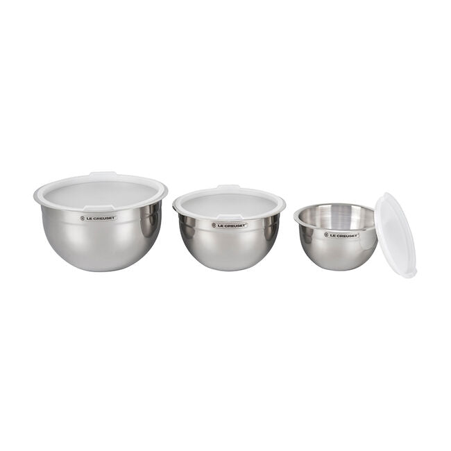Le Creuset | Stainless Steel Mixing Bowls, Set of 3