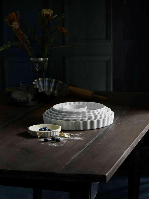 Pillivuyt | Round Tart Dishes - Large, featuring thin walls for even baking, ideal for creating perfectly baked desserts and beautifully browned crusts.