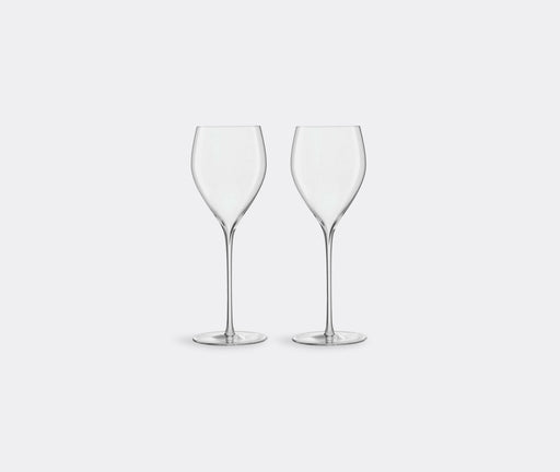 LSA | Savoy Collection - Single Red Wine Glass: Elegant mouth-blown flutes with curved bowls and V-shaped sparkle points, ideal for champagne, enhancing celebrations with fine craftsmanship.